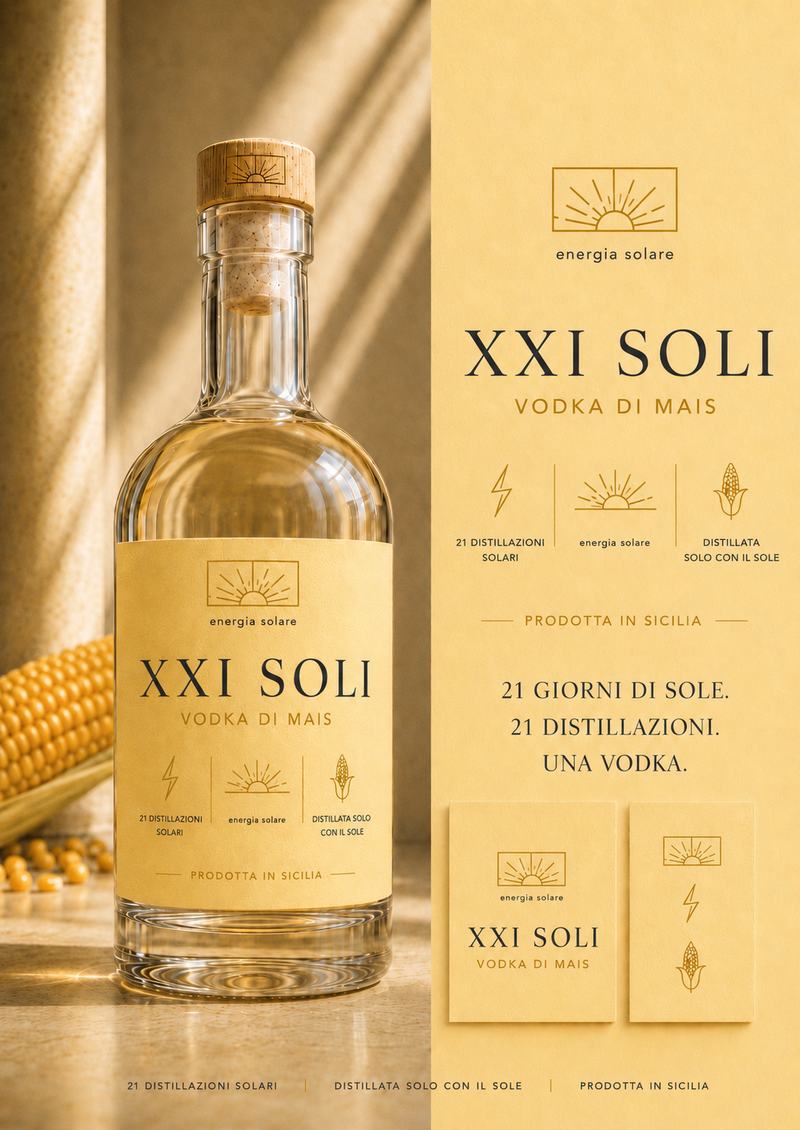 XXI SOLI MAIS — Vodka de maïs sicilien
