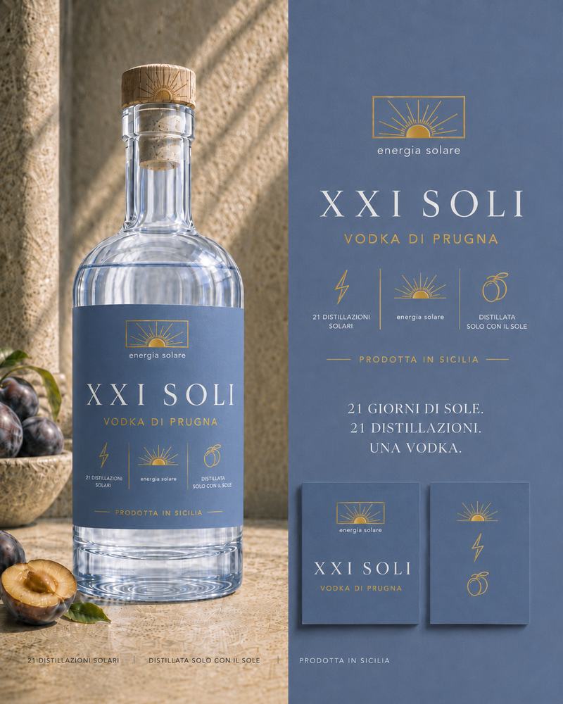 XXI SOLI PRUGNA — Vodka produite à partir de prunes de Sicile